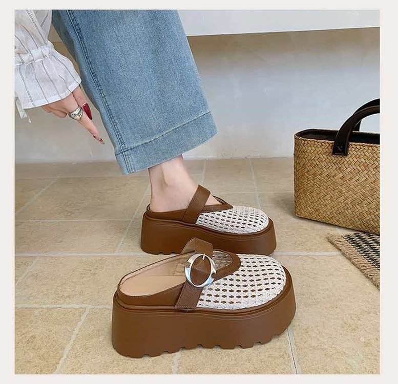 2026 nuevo estilo francés de moda transpirable zapatillas frías perezosas de verano image 6