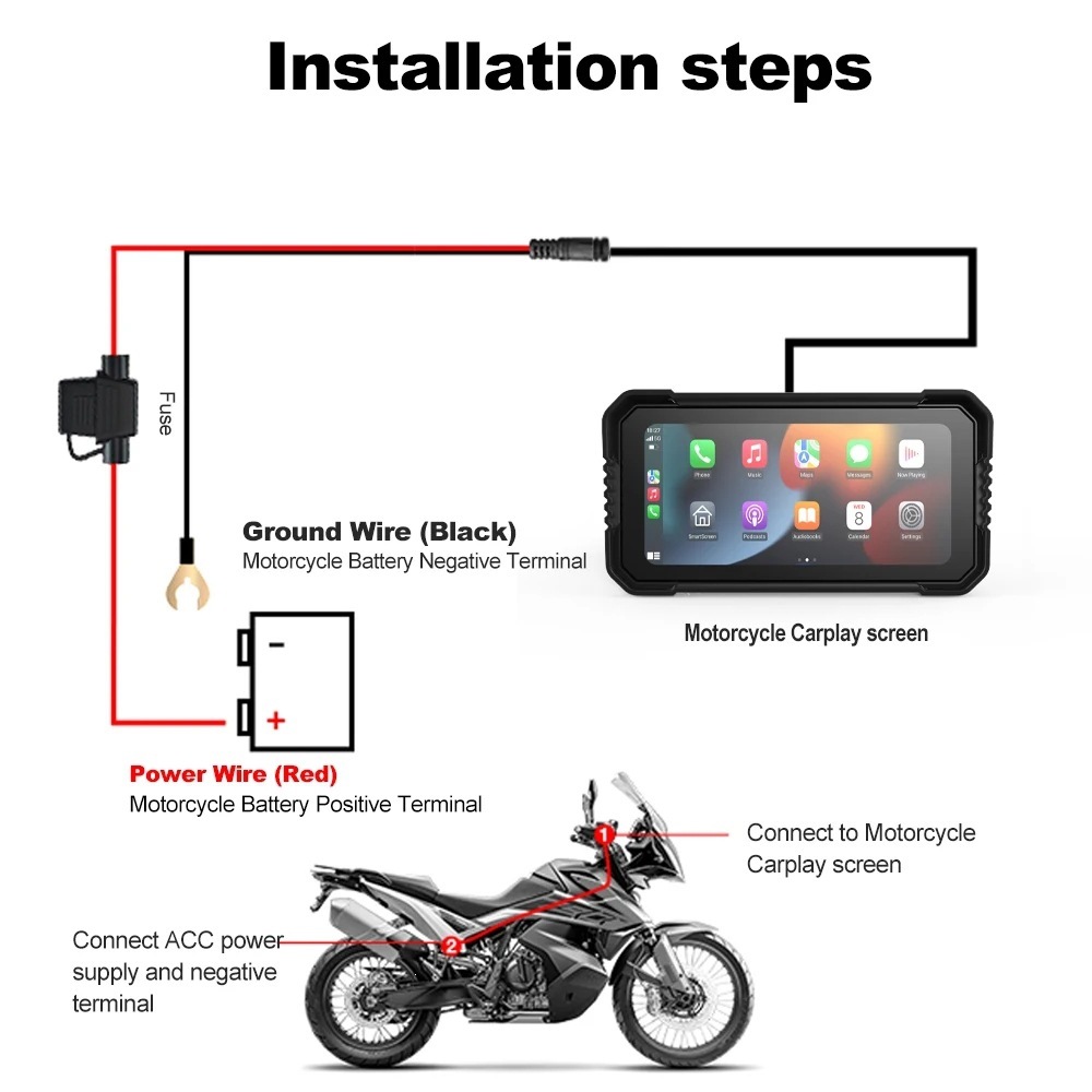 Waterproof Riding Recorder, Motorcycle-Mounted High-Definition Camera, Wifi Networked Gps Navigation, Night Vision Motorcycle Recorder