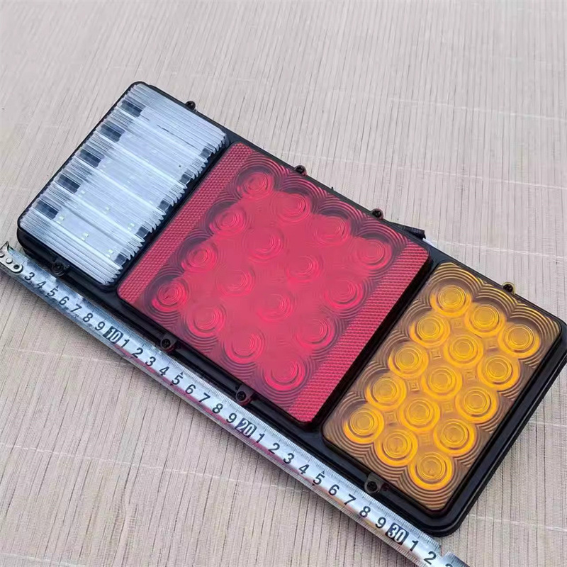 Flat mirror 140-2 electronic LED rear tail light super bright 12v24v semi-trailer truck agricultural vehicle brake tail light reversing light