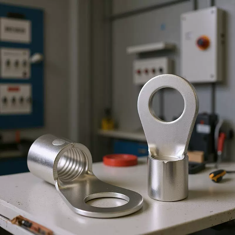 紫铜材质OT圆形冷压端头OT1.5-4环形线鼻子OT2.5-5铜线耳接线鼻子