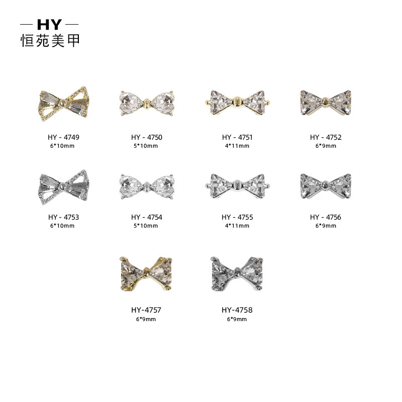 Nueva Luz de lujo joyería de uñas ins estilo flash diamante amor en forma de corazón imitación de circón de uñas de aleación de uñas decoración de la joyería DIY