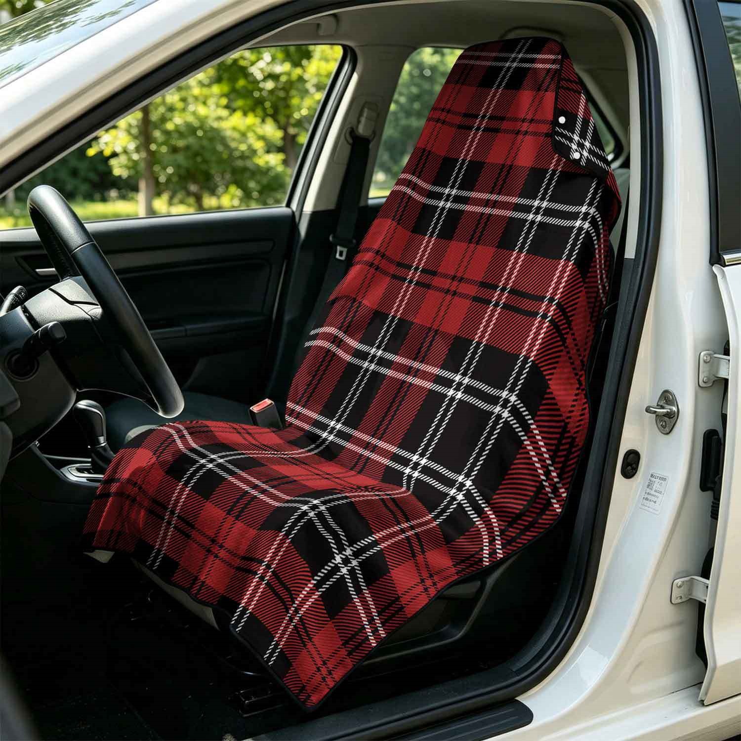 Geometric Bath Towel Car Seat Cover 2-in-1 Microfiber Outdoor Beach Car Dual-Use Universal Seat Cushion