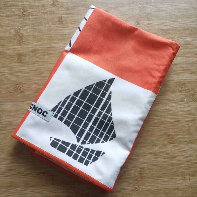 Cross-Border Orange and White Plaid Coconut Tree Print Beach Towel Quick-Drying Swimming Bath Towel Sports Fitness Towel Factory Direct Sale