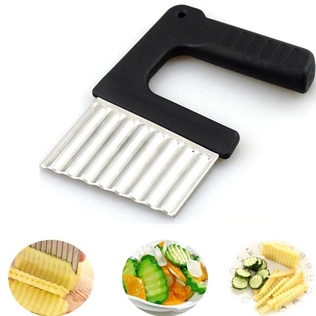 Potato Chips Slicer Wavy Cutter Stainles...