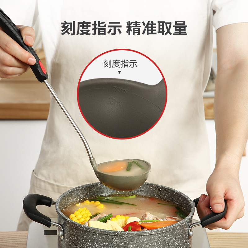 炊大皇硅胶铲子厨具不粘锅多用汤勺炒菜耐高温铲子硅胶汤勺套装