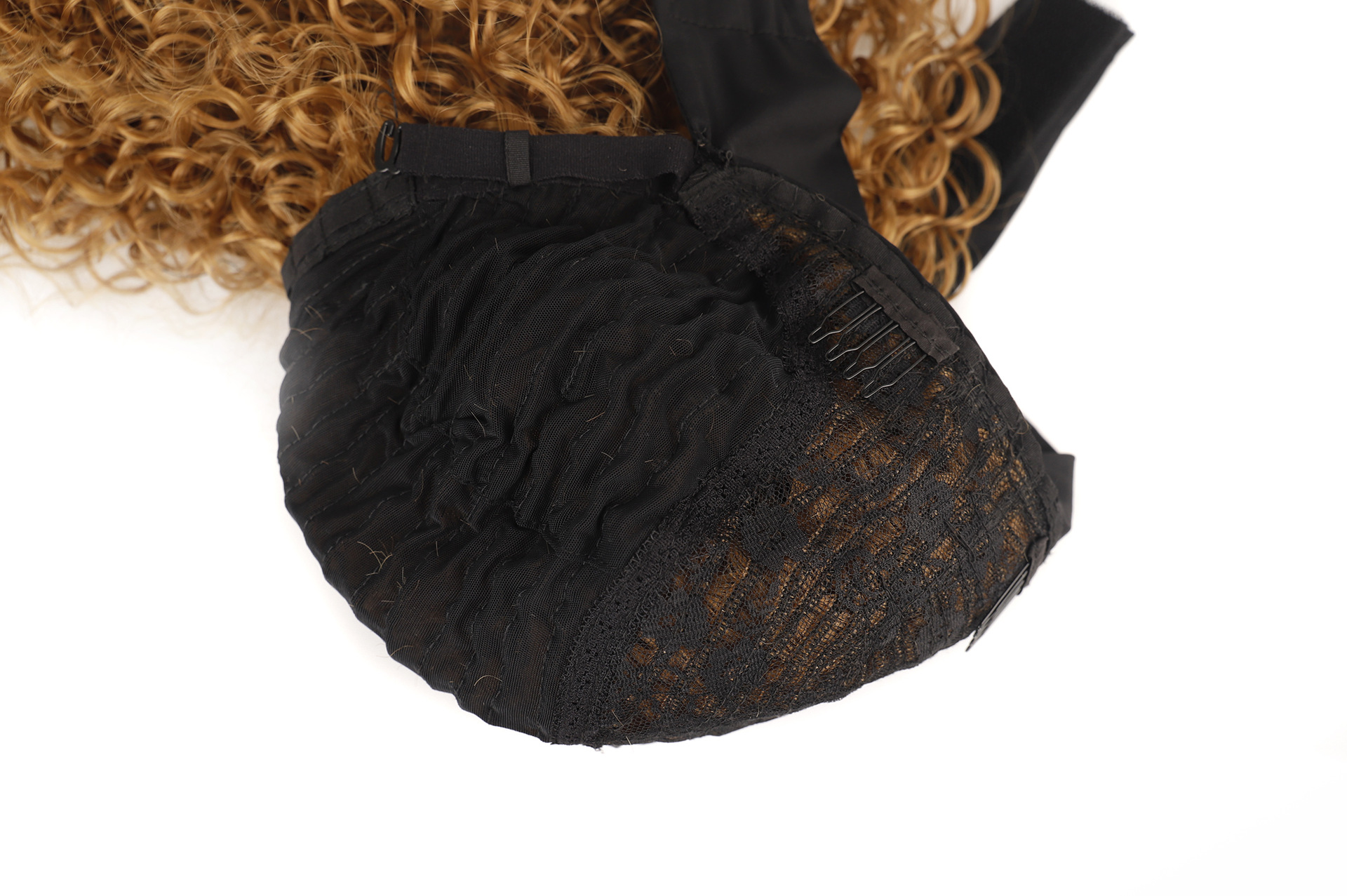 Synthetic wig Ice silk deep curly hair headband wig_voghion.com