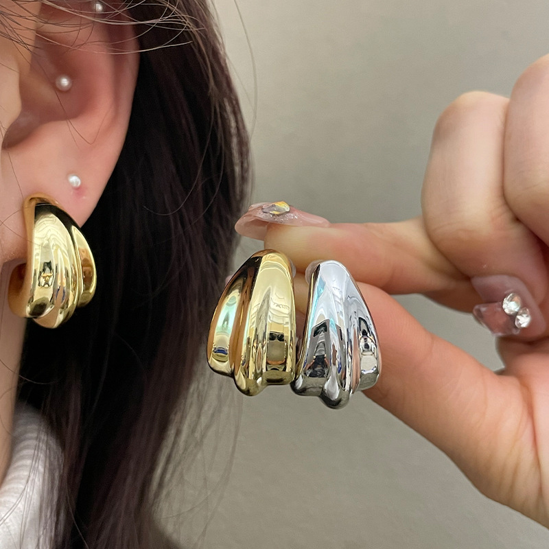 acrylic geometric creative earrings drop-shaped
