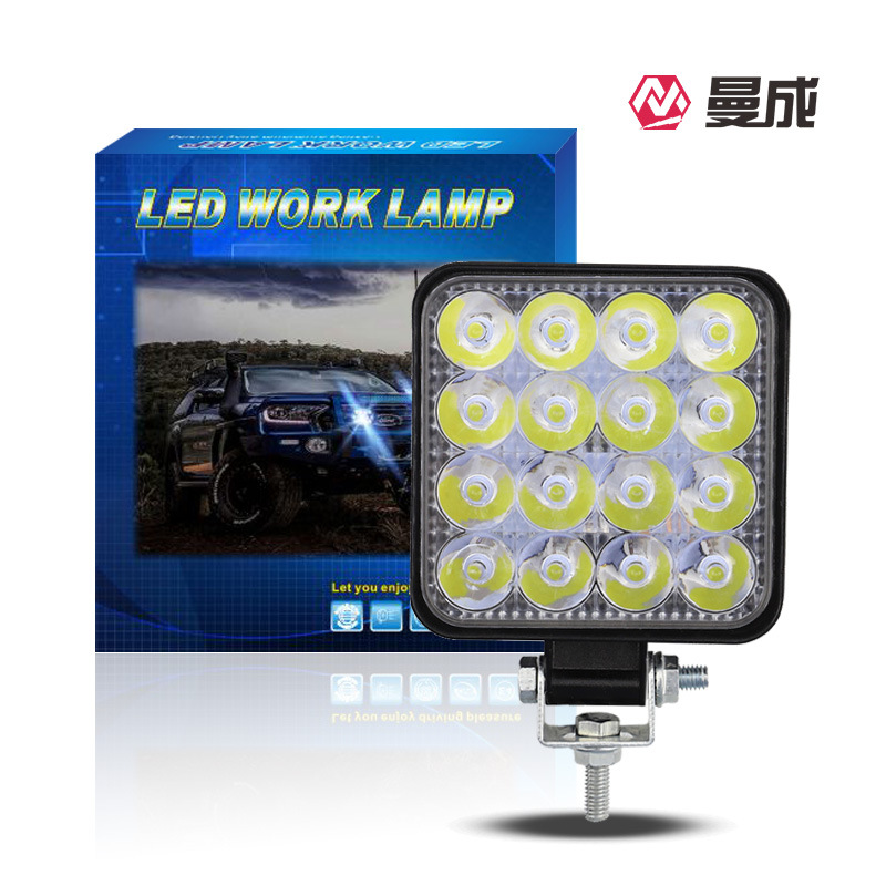Coche transfronterizo LED lámpara de trabajo FARO mini lámpara de ingeniería 16 lámpara 12V24V lámpara de camión