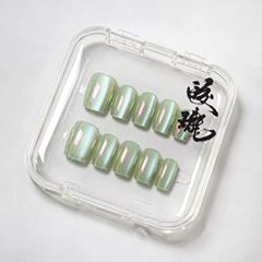 【皎瓏】純欲電鍍穿戴甲工廠上新甜酷辣妹顯白裸色氣質預製美甲片