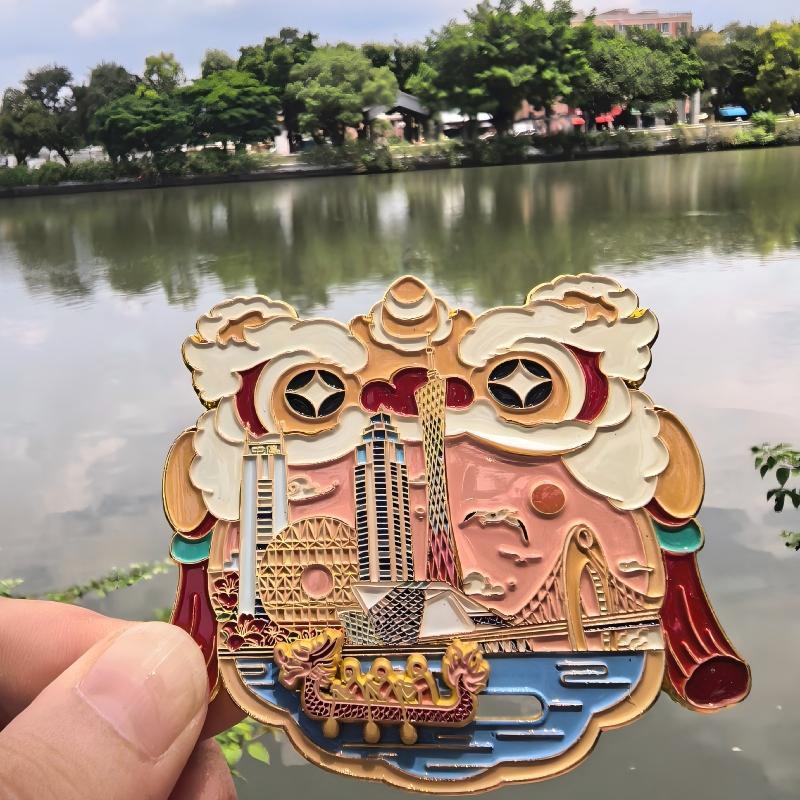 天津海鸥博物馆文创世纪钟磁吸冰箱贴创意可旋转旅游纪念送礼磁吸|undefined