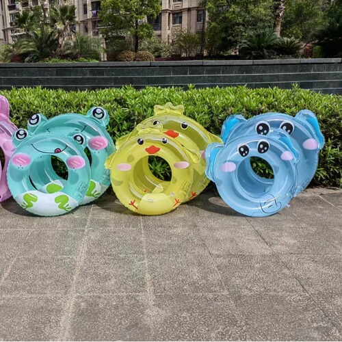 Children's safety swimming ring armpit ring for boys and girls cute animal swimming ring floating ring cartoon thickened inflatable swimming ring