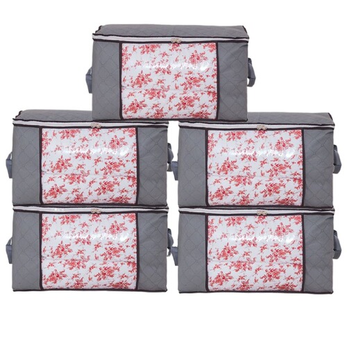 Cotton duvet storage bag clothing packing bag home use for blankets travel bag dustproof large size organization bag storage box organizer