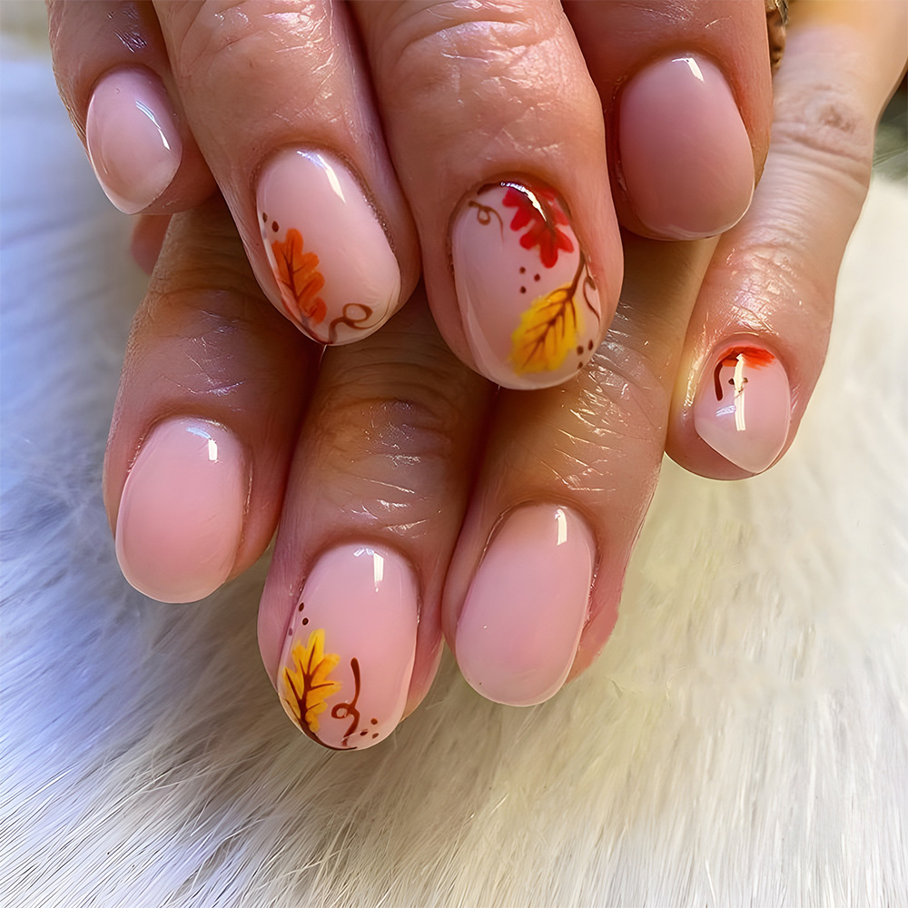 Europa y los Estados Unidos venden un parche de uñas cuadrado simple blanco de uñas parche de uñas de alto nivel de otoño dorado para usar uñas