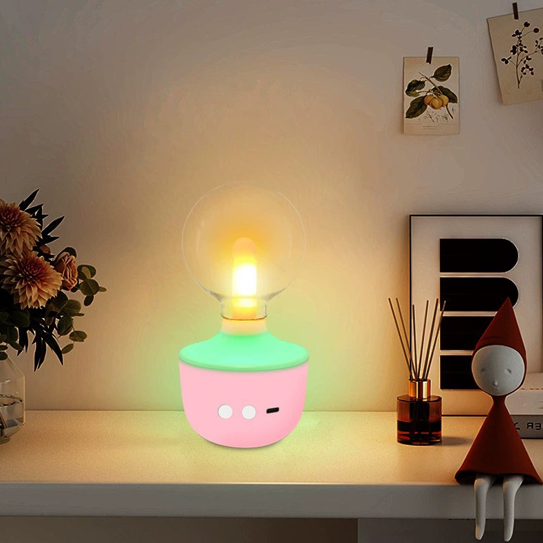 Bulb, retro night light for office for bed, (Cross-border trading)