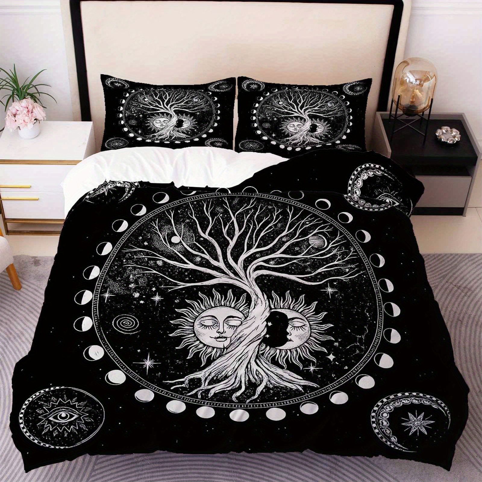 Transfronterizo luminoso árbol de vida molienda impresión digital kit de edredón textil para dibujar se puede ajustar TUME / JIT