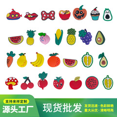 水果系列鞋花pvc鞋扣花園鞋裝飾扣croc洞洞鞋飾品可拆卸鞋花配飾