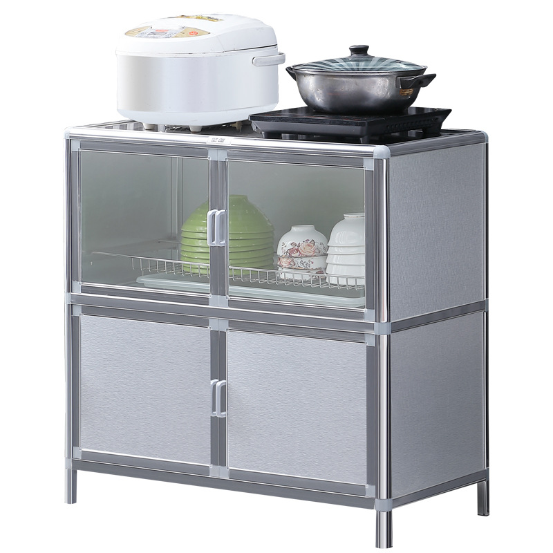 Cocina de acero inoxidable cocina armario armario de cubierta armario de comedor armario grueso armario integrado armario de almacenamiento armario de almacenamiento