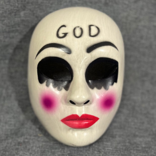 Halloween Mask, Scary Full-Face, Terrifying and Funny, Cross-Border Amazon Hot-Selling Prop, Cos Human Purge Project