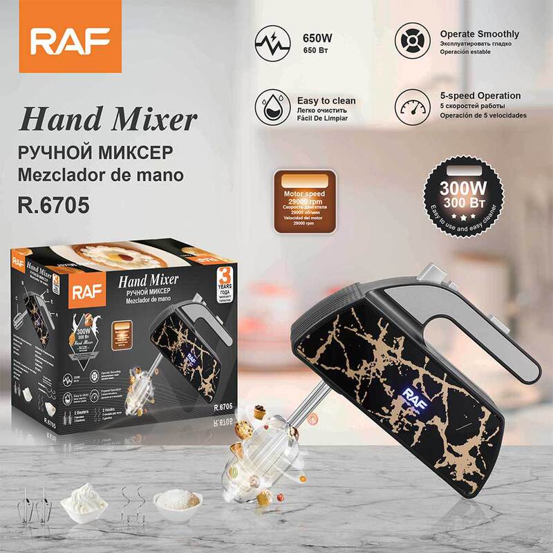 Raf European High-Power Satchel Electric Egg Beater Baking Cream Mixer Small Whipper R 6705 Raf European High-Power Satchel Electric Egg Beater Baking Cream Mixer Small Whipper R 6705