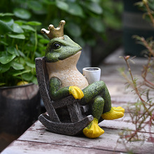 青蛙摆件微景观庭院花园可爱仿真动物办公桌装饰送男女生礼物