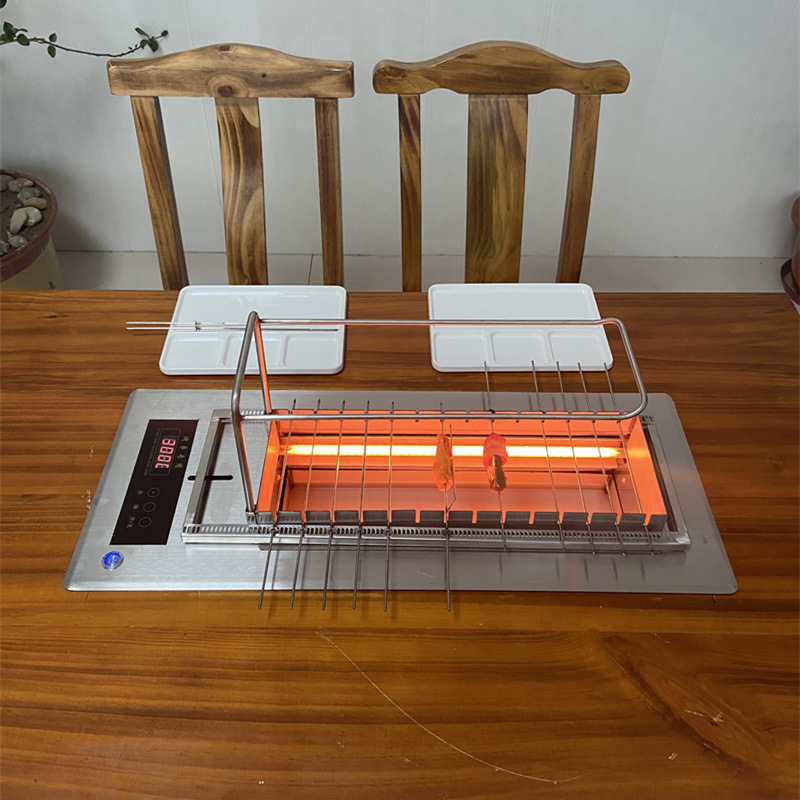 Automatic baking serial machine commercial smoke -free barbecue stove electric barbecue barbecue barbecue lamb skewers buffet bakery 2