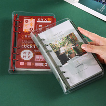 厂家批发彩色活页手账笔记本a6活页手账本book可印logo简约记事本