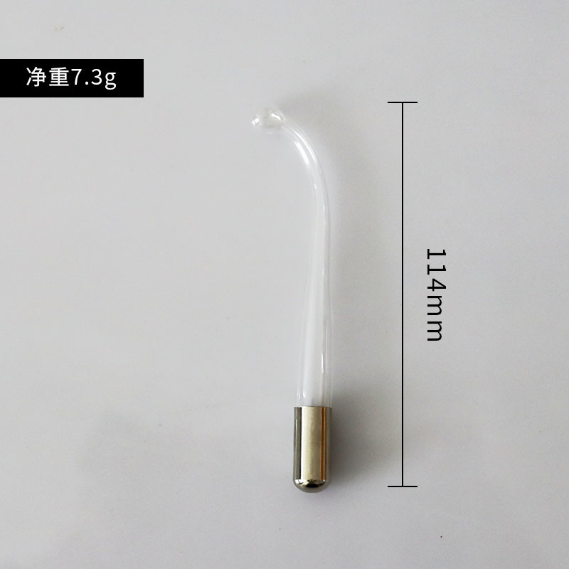 Directo de fábrica accesorios de instrumentos de belleza de alta frecuencia peine cuchara de oreja de vidrio de setas tubo de electroterapia instrumento de electroterapia