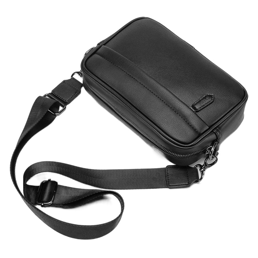 2023 spring new pu leather Korean version of the shoulder diagonal small chest bag trendy version manufacturers wholesale men's bags
