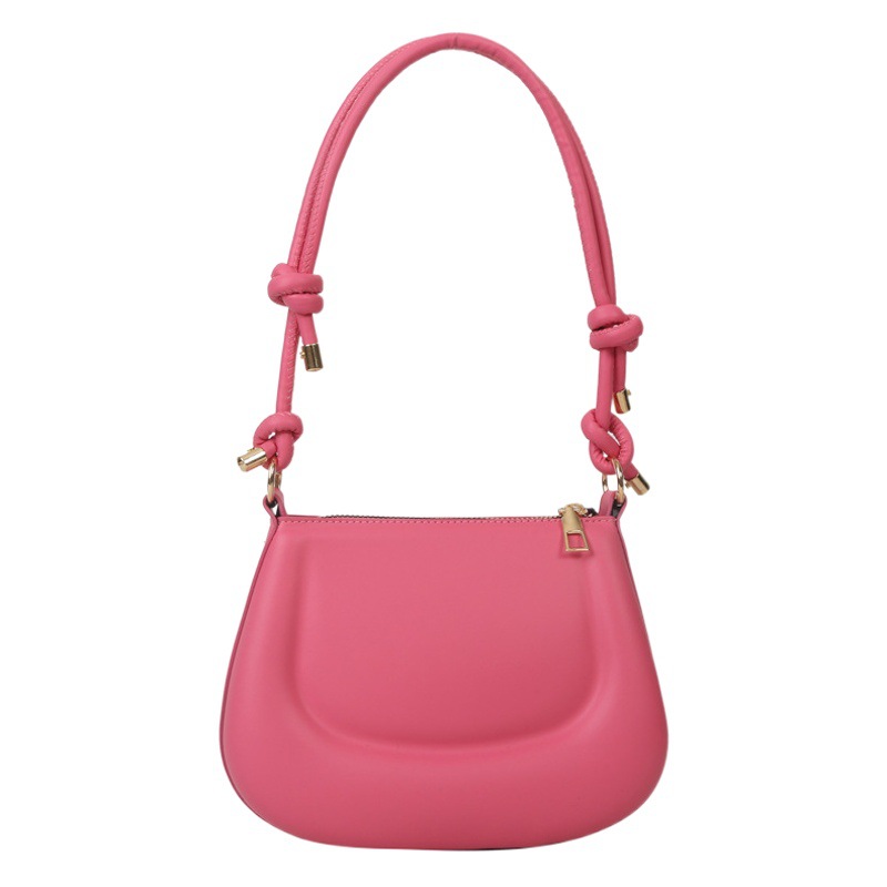 Bolsa de mensajero 2023 nueva pu popular moda color sólido elegante bolsa de las axilas estilo occidental bolso de hombro estilo invierno mujeres