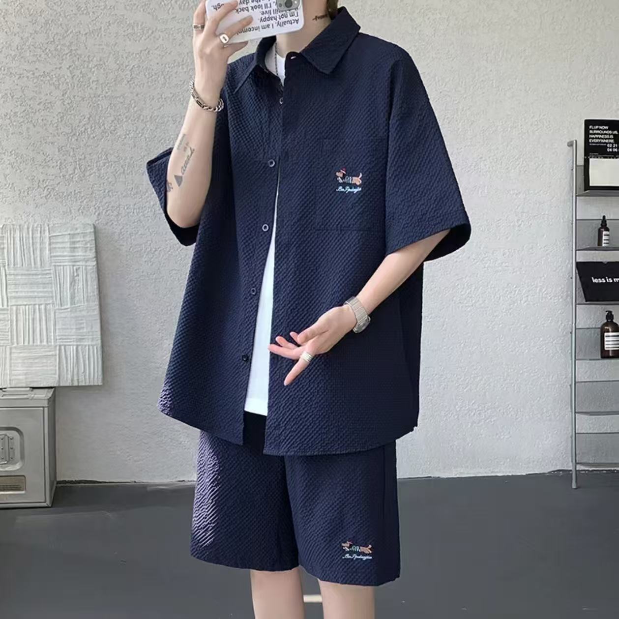 Camisas de perro de salchicha, camisas de hombre, camisas de polo, chaqueta, pantalones cortos de manga corta, comercio exterior, comercio exterior, mayorista transfronterizo