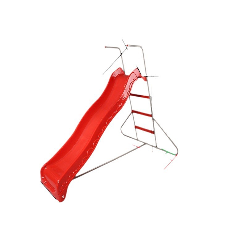 Indoor Household Slide Indoor Small Simple Iron Frame Platform Climbing Frame Shopping Mall Slide Plastic Extended Slide