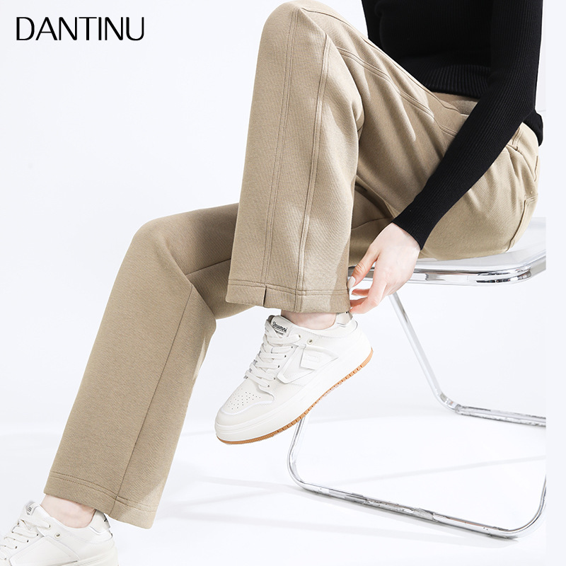 Pregnant women's wide-leg pants autumn and winter plus size loose straight pants narrow casual lengthened tall mopping pants spring and autumn Pregnant women's wide-leg pants autumn and winter plus size loose straight pants narrow casual lengthened tall mopping pants spring and autumn