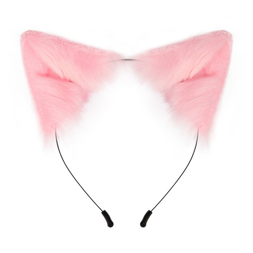 Hand-made simulated fox cat ears headband plush animal ear headband cosplay costume props KC headwear accessories