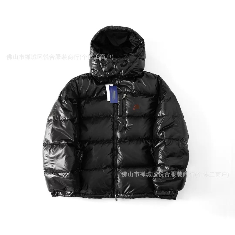 跨境高版拉夫小马刺绣加厚防风防水保暖羽绒男女款可拆卸连帽外套|undefined