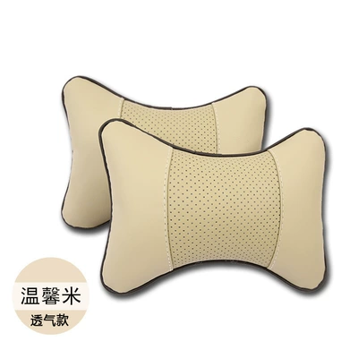 Danny Leather Breathable Car: Headrest