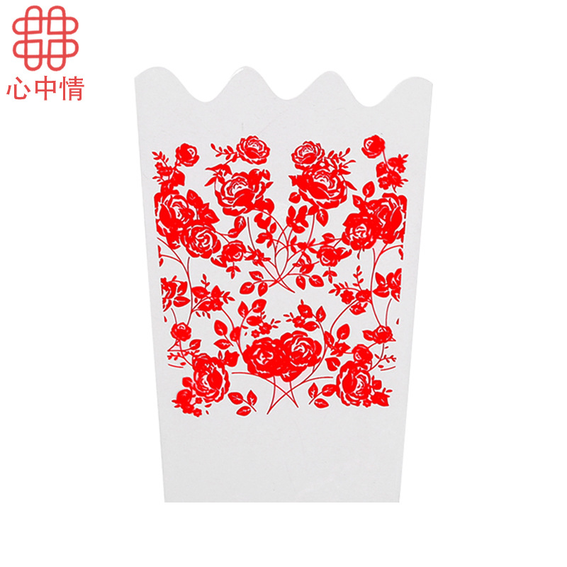 心中情韩式鲜花包装花店花艺花束材料DIY复古款包花头