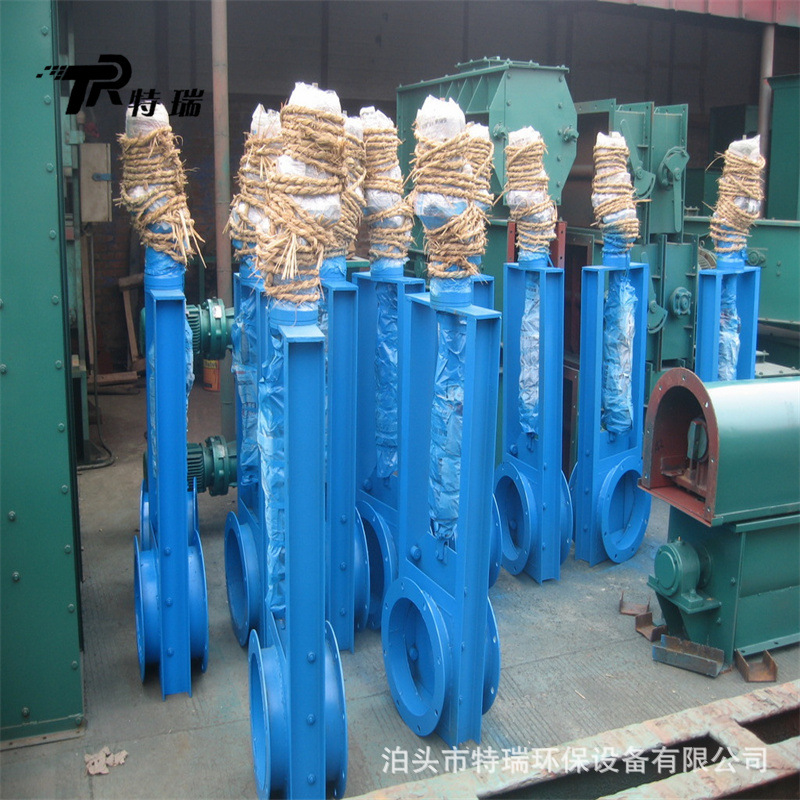 手动平板插板阀除尘器卸灰闸板阀螺旋闸门500*500手轮闸阀厂家