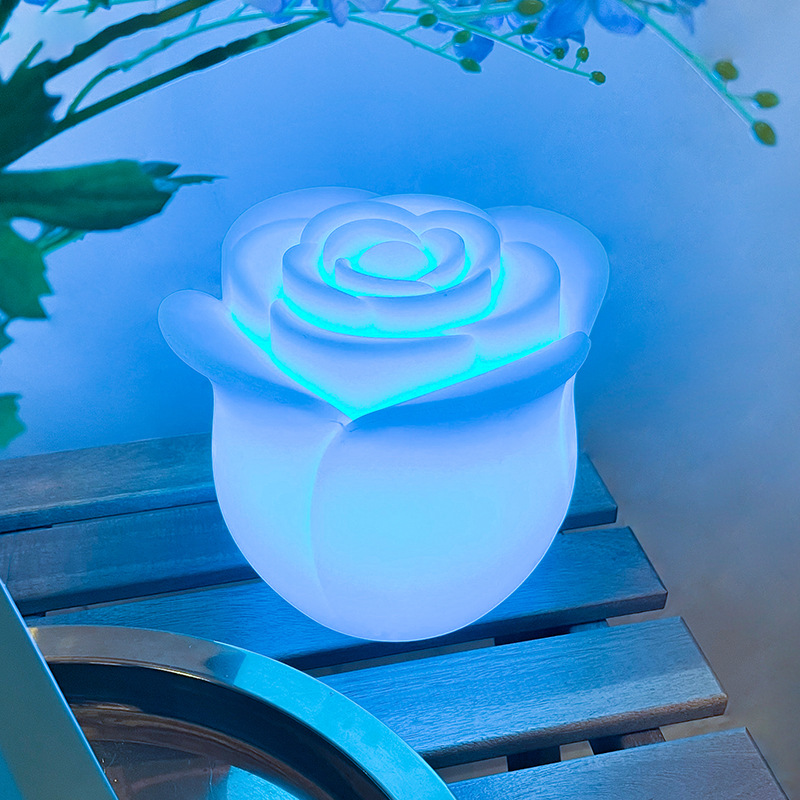 Transfronterizo LED rotomolding control remoto ajustable rosa lámpara de noche dormitorio cabecera lámpara de boda bar KTV lámpara de escritorio decorativa