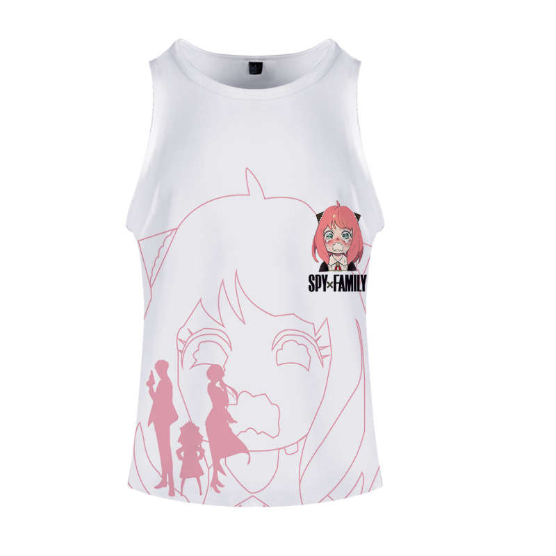 Cross-border foreign trade supply spy play house peripheral summer new breathable simple casual sleeveless refreshing vest