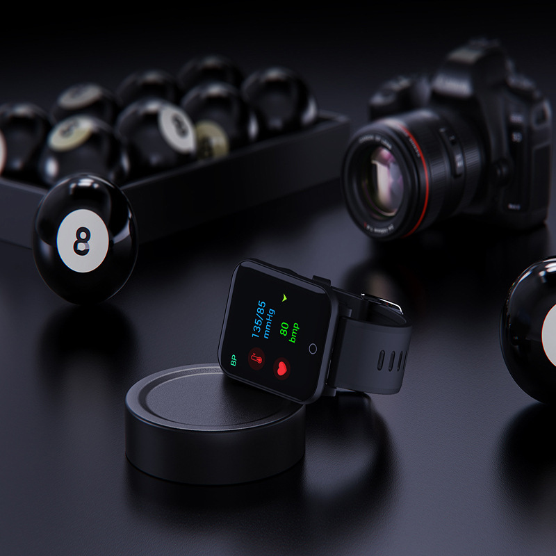 J-Style1963Yh Sports Watch Heart Rate Blood Oxygen Sleep Monitoring Smart Watch Body Temperature Monitoring