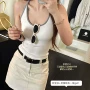 显瘦撞色辣妹撞色包背心