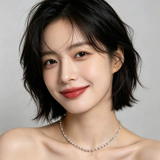 s925纯银气质高级感珍珠拼接锁骨链女新款简约百搭设计ins毛衣链