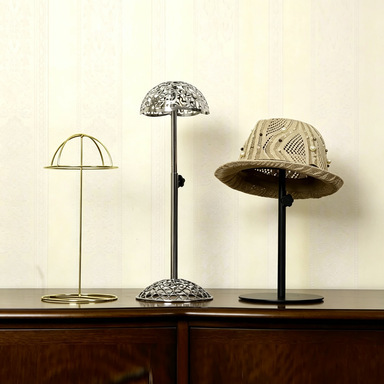 Soporte de sombrero de hierro forjado soporte de sombrero para tiendas domésticas estantes de exhibición props soporte de sombrero estante de exhibición de piso modelo de soporte de sombrero