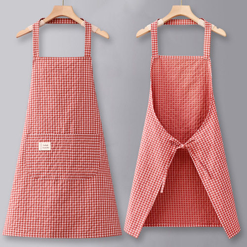New Style Pure Cotton Apron Kitchen Home Use Dining Cloth Cooking Restaurant Special Purpose Popular Commercial Stylish Workwear for Women