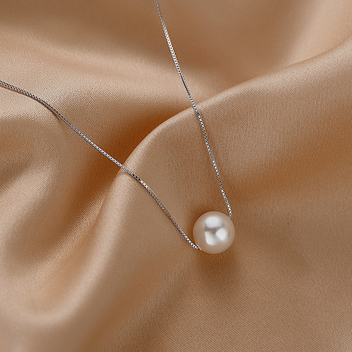 Imitation Pearl Necklace  New Women's Summer Niche Light Luxury Cool Style Choker Accessory Elegant Collar Necklace Pure Silver