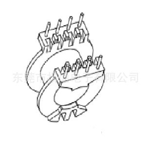Flash Charging Atq20 Transformer Skeleton Horizontal 4+4 Pin Atq20 Fast Charging Skeleton High Frequency Skeleton