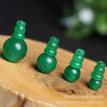 妏诺水晶批发绿玉髓藏式三通玉髓藏式佛头星月菩提佛珠DIY配件