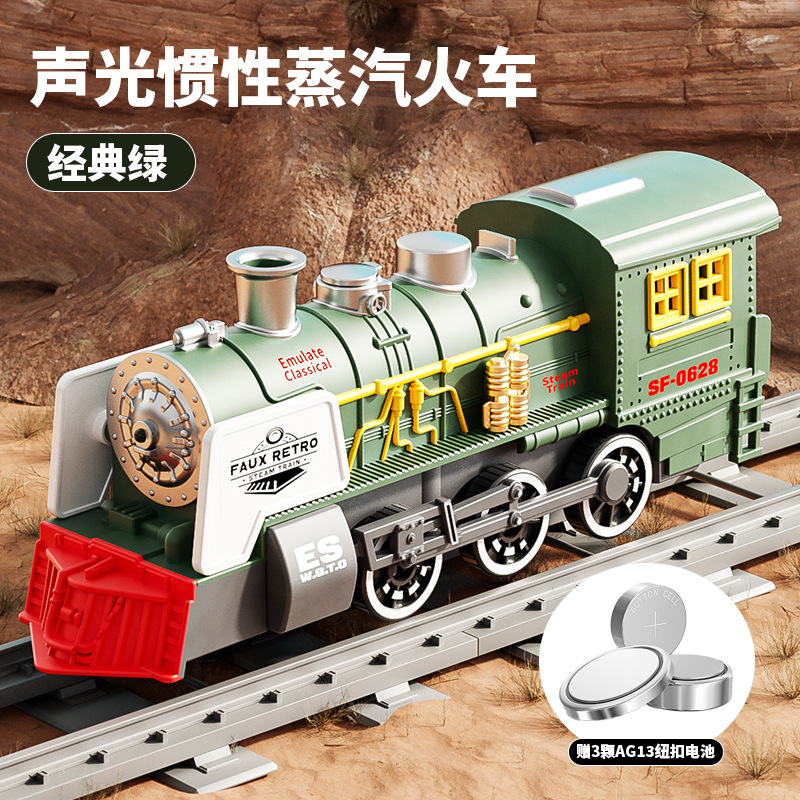 With light, universal, green, lightweight, swivel wheels, sound effects