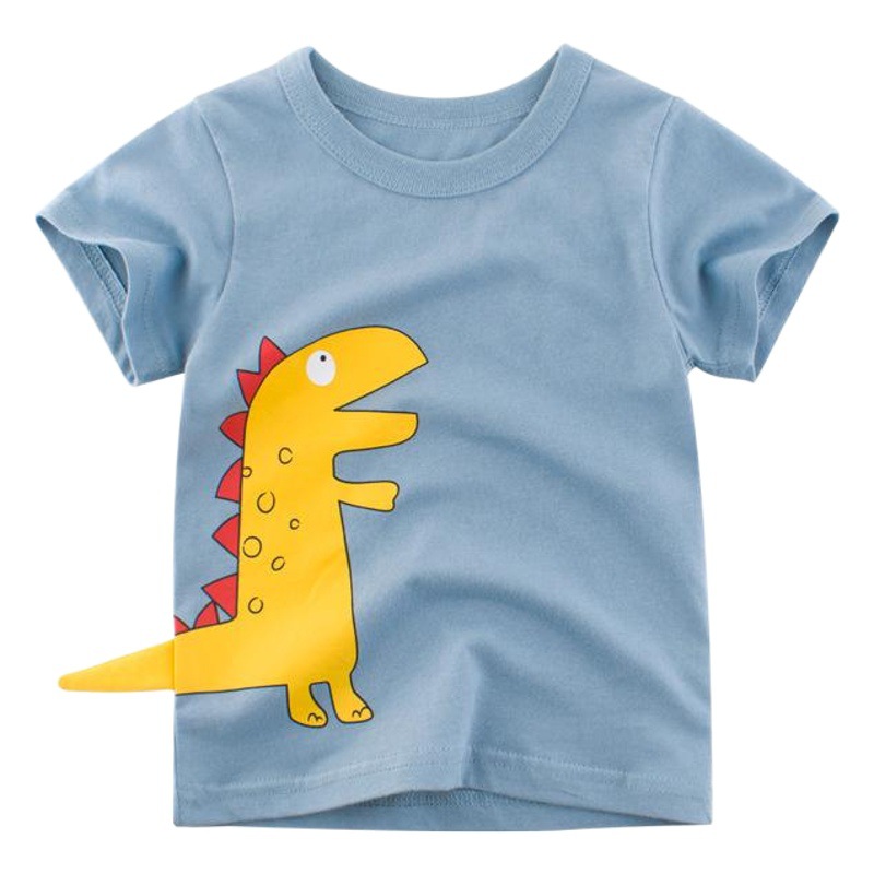 Camiseta de manga corta para niños ropa para niños al por mayor ropa para niños verano 2023 estilo occidental tops camiseta de bebé