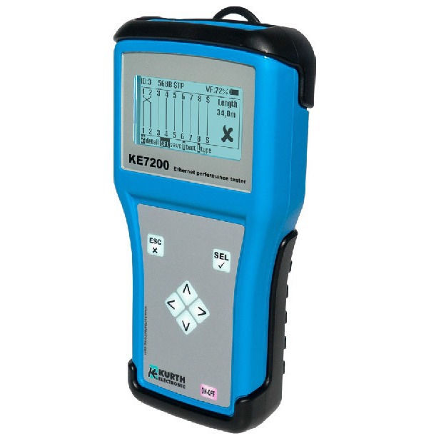 德国多功能网络测试仪RJ45RJ11电话线网线测试仪测线器KE7100